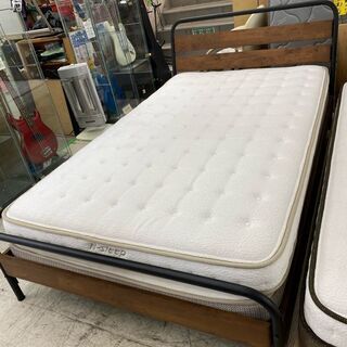 【愛品館 江戸川店】ニトリ　セミダブルベッド　ID:153-007506-007　配送可