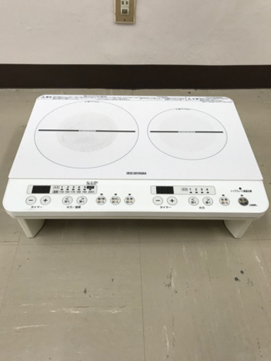 取引場所　南観音　2102-121 アイリスオーヤマ　2口IHコンロ　IHK-W12S-W