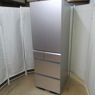 JAKN2009/冷蔵庫/大型/5ドア/自動製氷/右開き/シャンパンゴールド/スリム/パナソニック/Panasonic/NR-E431GV/良品/美品/中古品/ JAKN2009/冷蔵庫/大型/5ドア/自動製氷/右開き/シャンパンゴールド