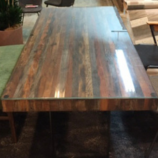 【販売終了】地域限定！お運びします！3/10まで★ネット決済★ダイニングテーブル ガラス 木