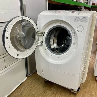 美品【 TOSHIBA 】東芝 ZABOON 洗濯9.0㎏/乾燥6.0㎏ ドラム式洗濯機 