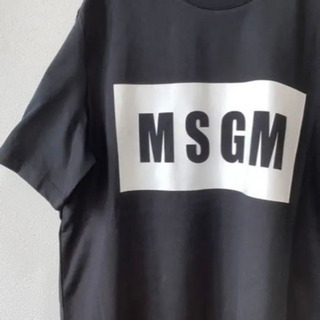 【未使用】MSGM Tシャツ ブラック ブランド ボックスロゴ ...