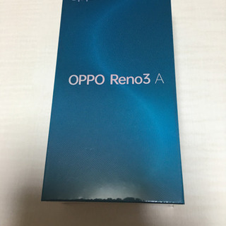 ★値下げ　OPPO Reno 3 A 新品未開封①　simフリー