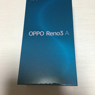 ★値下げ　OPPO Reno 3 A 新品未開封② simフリー