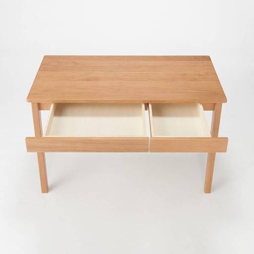 無印良品 木製デスク・オーク材 幅110×奥行55×高さ70cm