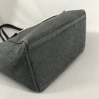 FURLA フルラ デニム＆ボーダー リバーシブル オープントートバッグ