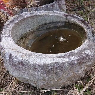 石の水鉢の画像