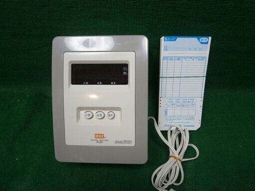 ☆中古品 MAX マックス タイムレコーダー ER-80S \u0026 ER-ｓカード」56枚 動作問題なし☆