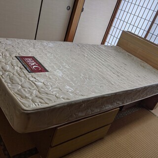 【ネット決済】組み立て式ベッド・マットのセット