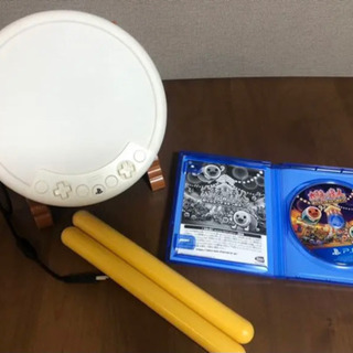 【ネット決済】PS4 太鼓の達人　ソフト・太鼓本体・バチの3点セット