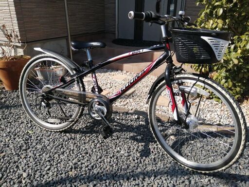 男の子用自転車24インチ6段変速　ヘルメット付