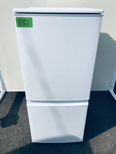 超安い品質 ①851番シャープ✨ノンフロン冷凍冷蔵庫✨SJ-D14A-W‼️ 冷蔵庫
