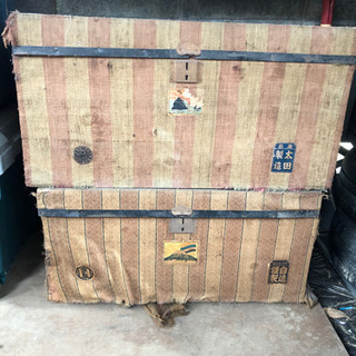 古い箱　ボロボロの箱　昭和レトロ