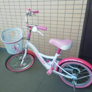 16インチ　自転車　ピンク