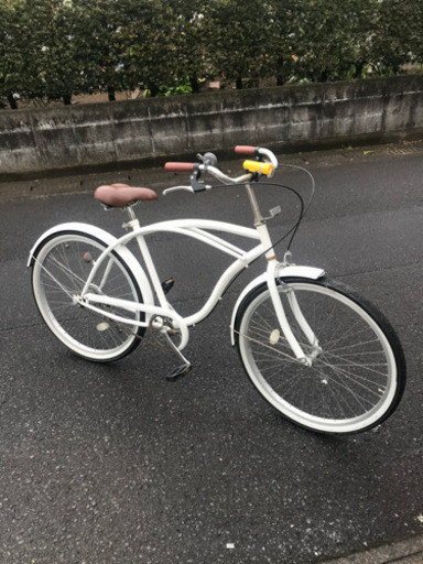 お取引感謝【頻度少なめ】２６インチ・ビーチクルーザー・変速無し・中古自転車