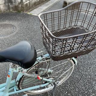 オシャレな水色の自転車 綺麗です 後ろカゴ付き みいちゃん 七里のその他の中古あげます 譲ります ジモティーで不用品の処分