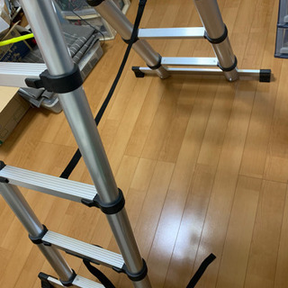 伸縮 はしご380cm 脚立150cm 「人」文字形