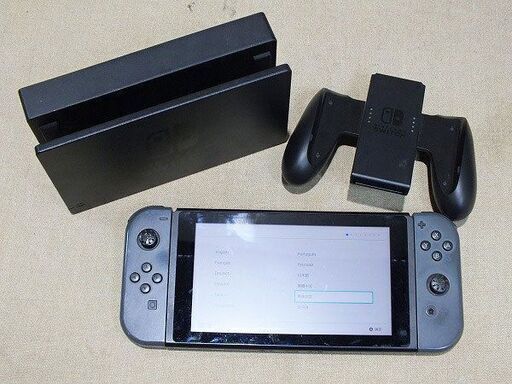 【苫小牧バナナ】現状品 NINTENDO/任天堂 スイッチ switch HAC-001 旧型 グレー 本体 動作〇♪