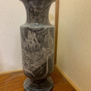 大理石の花瓶　オブジェ　壺　和室  豪華　重厚感