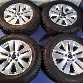 冬17インチ スバル純正【富山】アウトバック純正 BS9 美品　1番人気の ブリヂストン 225/65R17 スバル 17インチ スタッドレス 中古 4本　アウトバック