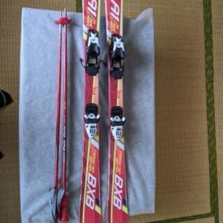 キッズ 女の子 アトミック スキー板 120cm ストック 90cm セット