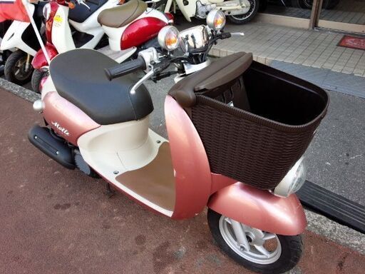 NO.3685　ビーノモルフェ（ＶＩＮＯ）　水冷４サイクル　フロントバスケット　メタリックピンク　☆彡