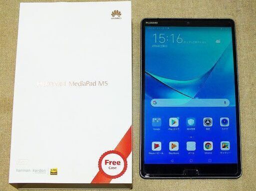 【苫小牧バナナ】HUAWEI/ファーウェイ MediaPad M5 LTEモデル SHT-AL09 SIMフリータブレット ケース付き♪