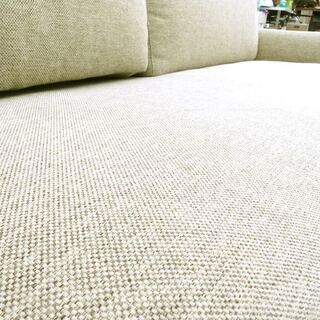 札幌市/清田区 unico/ウニコ TREL/トレル カバーリングソファ 3シーター ベージュ系 ウッドフレーム+アイアン素材