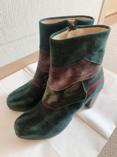 NOSAKA PROPHECY ミックスカラー　スエード　ショート　ブーツ　24cm