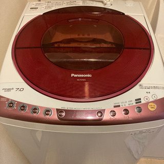 パナソニック　自動洗濯機　エコウォッシュ　7キロ　2013年製