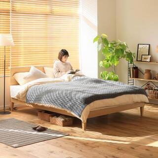 Re:CENOリセノ ベットフレーム folk-natural クイーンサイズ | mgb