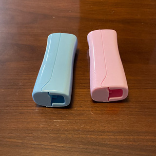 歯ブラシの電動　ブルー・ピンク2本セット　※歯ブラシは付きません