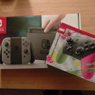セット】Nintendo 温まり Switch グレー Proコントローラー スマブラ