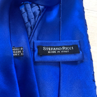 美品 ステファノリッチ ネクタイ プリーツ 最高級 イタリア製 シルク