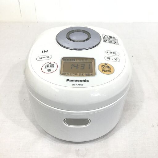 21R085 ジ 3 Panasonic パナソニック IHジャー炊飯器 SR‐KA055 ホワイト 2016年製 中古品