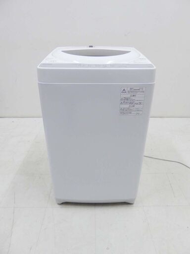 TOSHIBA 東芝 保証付 2019年製 浸透パワフル洗浄 部屋干しモード 洗濯機 AW-5G6 5キロ