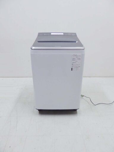 美品 Panasonic パナソニック 保証付 エコナビ 温水泡洗浄 簡易乾燥機能付 洗濯機 NA-FA120V1 12キロ 2018年製 引取可 送料一律5,000円