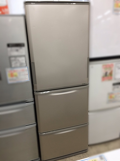 J497 [クリーニング済み]★3ヶ月保証付！ 冷凍冷蔵庫 SHARP シャープ SJ-WA35A-N 350L 2014年製