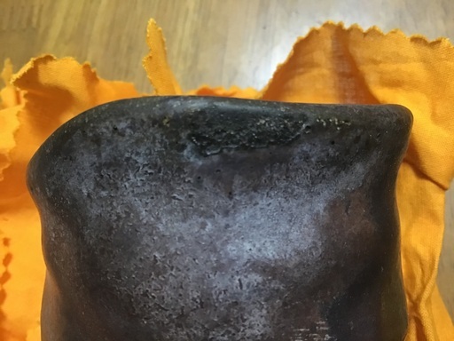 ③島武己（1943〜）南蛮荒焼きコップ 限定品「本部阿弥陀古窯  