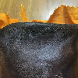 ③島武己（1943〜）南蛮荒焼きコップ　限定品「本部阿弥陀古窯」「中城古窯研究所」やちむん