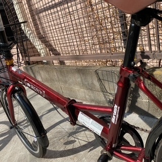 ROXY　折り畳み式自転車レッド　6段ギア　20インチ