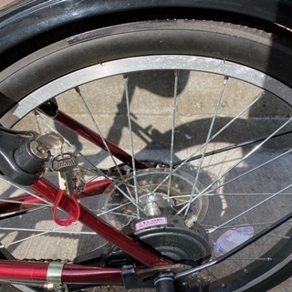 ROXY　折り畳み式自転車レッド　6段ギア　20インチ