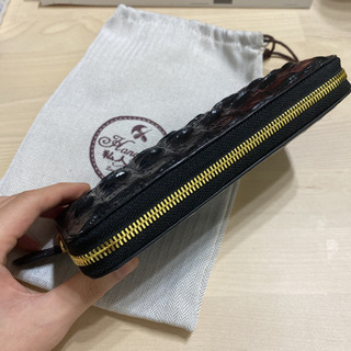 新品未使用　クロコダイル革　手製長財布　私人訂制
