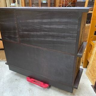 商談中【清掃＆メンテ済】鎌倉彫　茶箪笥　水屋　和家具　工芸家具　サイドボード　カップボード