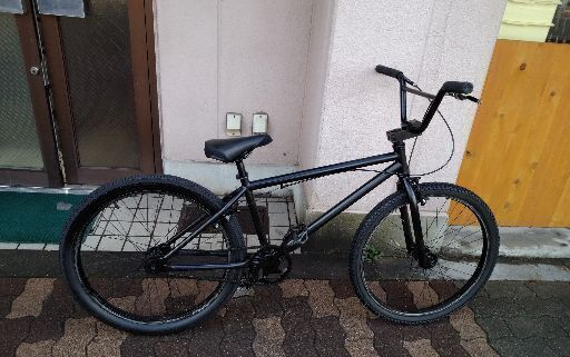 【BMX】24吋クルーザー シングル/マットブラック