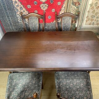 カリモク ダイニングセット 5点 テーブル チェア4脚 ☆配達可能 買取帝国 朝霞店 