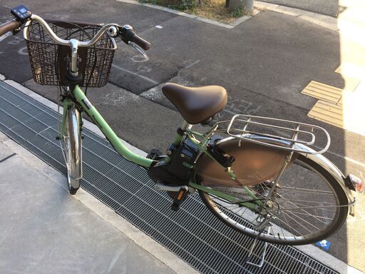 地域限定送料無料　パナソニック　ビビ　DX　16AH　2024年　子供乗せ　緑　パスウィズ　アシスタ　神戸市　電動自転車 地域限定送料無料 パナソニック ビビ DX 16AH 2024年 子供乗せ 緑