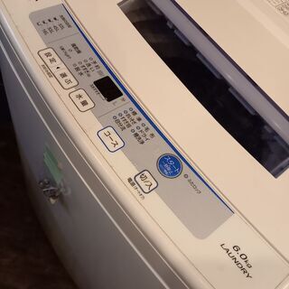 G4254　カード利用可能！ 洗濯機　アクア　AQW-S60E　2016年製　6kg　安心の3ヵ月保証　送料A　家電　札幌　プラクラ南9条店