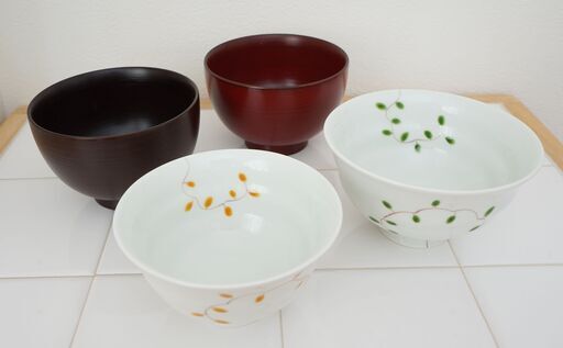 取引決定 夫婦茶碗と漆塗りお椀セット To 中野坂上の食器 飯碗 の中古あげます 譲ります ジモティーで不用品の処分
