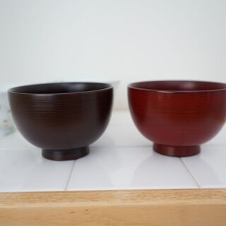 取引決定 夫婦茶碗と漆塗りお椀セット To 中野坂上の食器 飯碗 の中古あげます 譲ります ジモティーで不用品の処分